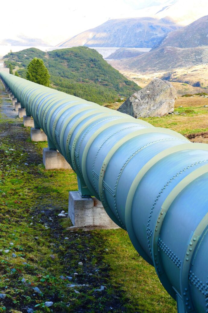 pipeline, pressurized water pipe, tube, water, nature, guide, watercourse, flow, management, water supply